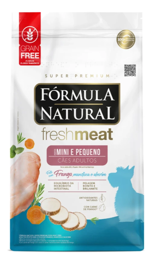 Ração Fórmula Natural Fresh Meat Cães Adultos Raças Mini e Pequena